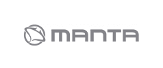 logo firm Manta, której agencja reklamowa wykonała layout sklepu