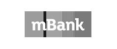 logotyp firmy mBank, której agencja reklamowa wykonała UX i UI aplikacji mobilnej